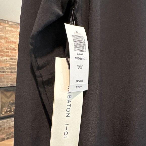 Black silk mini dress size xxs - Picture 3 of 5